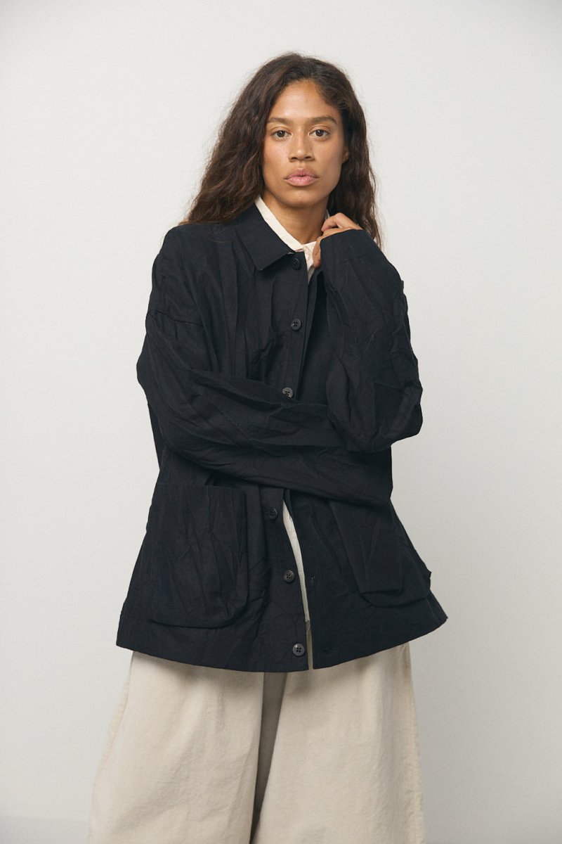 Crash Overshirt in Black - Soochie - Album Di Famiglia