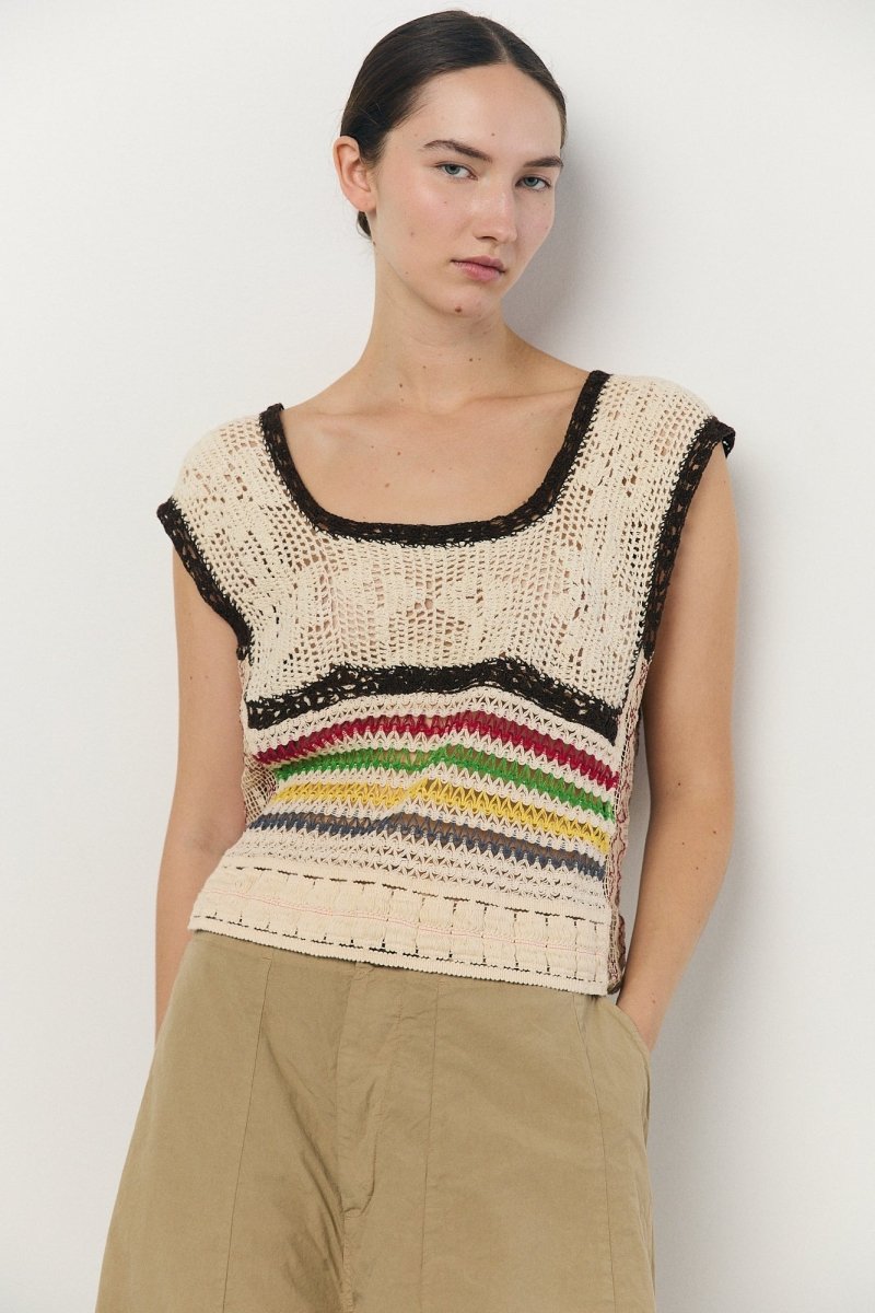Crochet Patchwork Vest - Soochie - Weedless