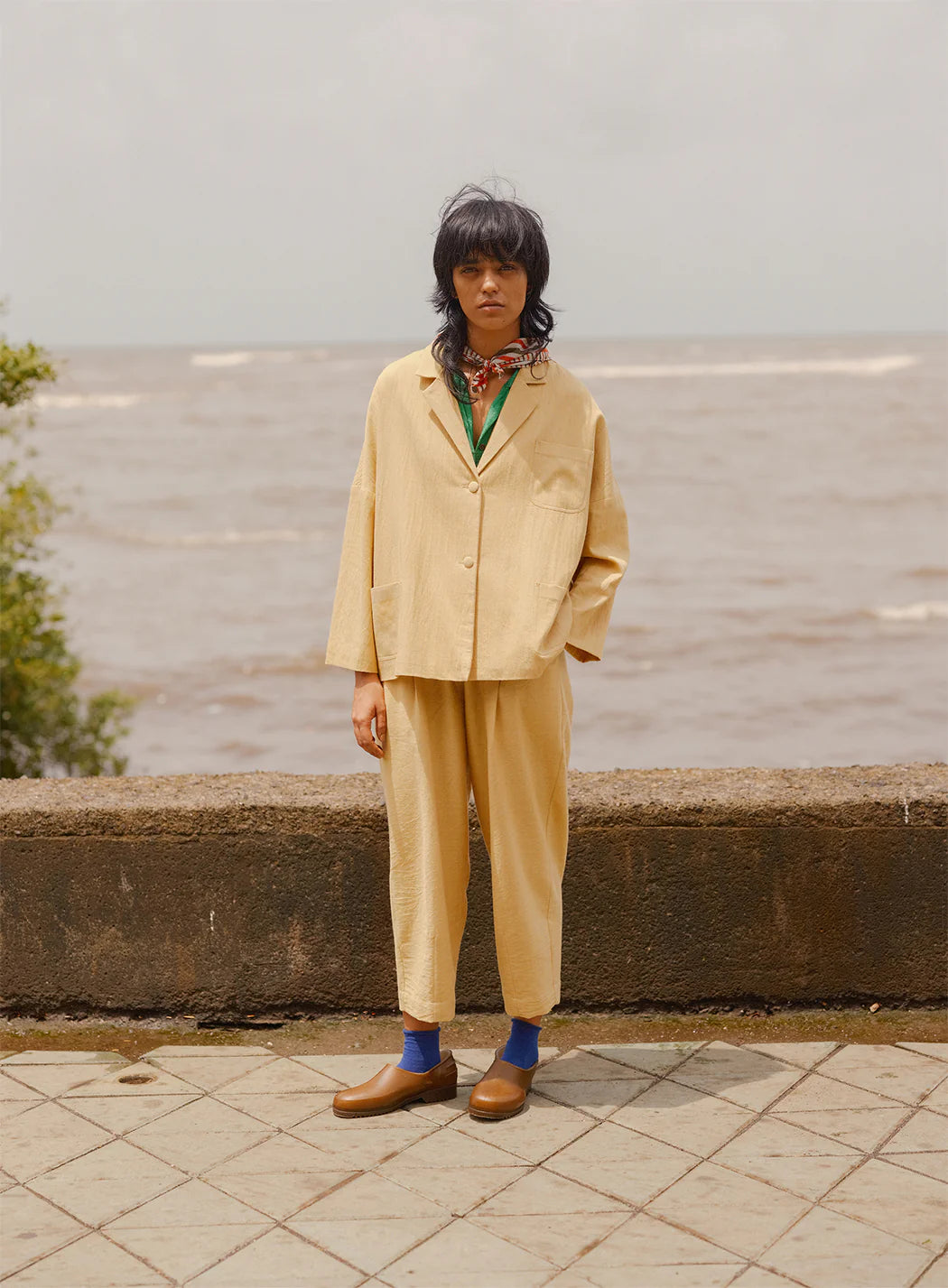 Carl Jacket in Pale Yellow