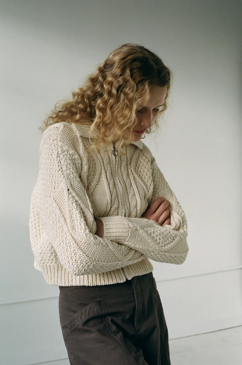 Donegal Cardigan in Natural