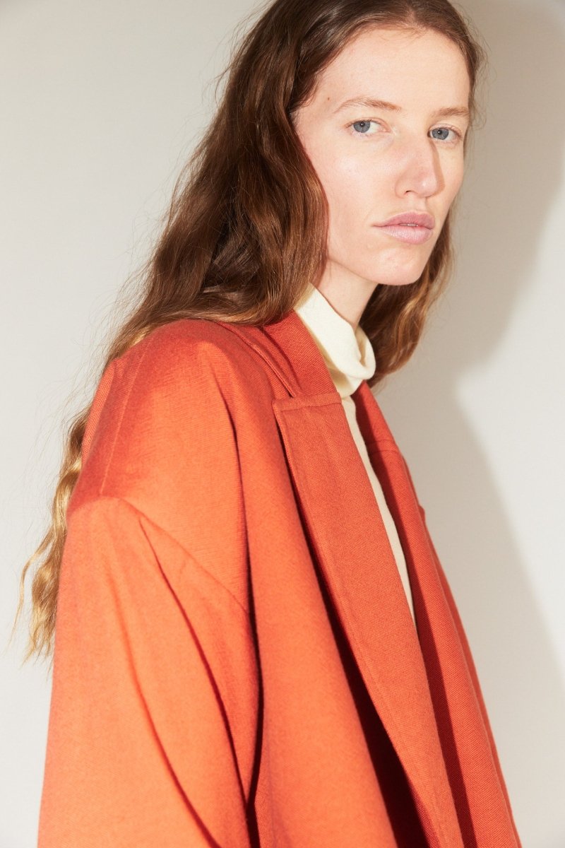 Oversized Cropped Jacket in Terracotta - Soochie - Marrakshi Life
