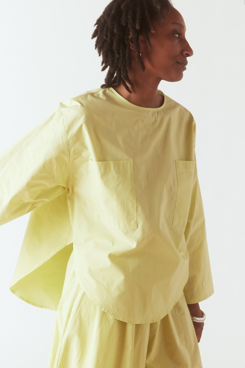 Pocket Popover Top in Citra - Soochie - Modern Weaving