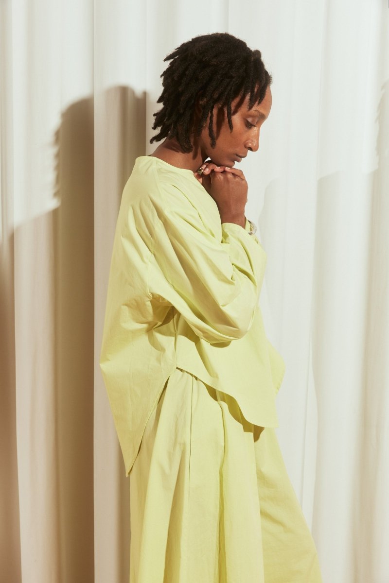 Pocket Popover Top in Citra - Soochie - Modern Weaving