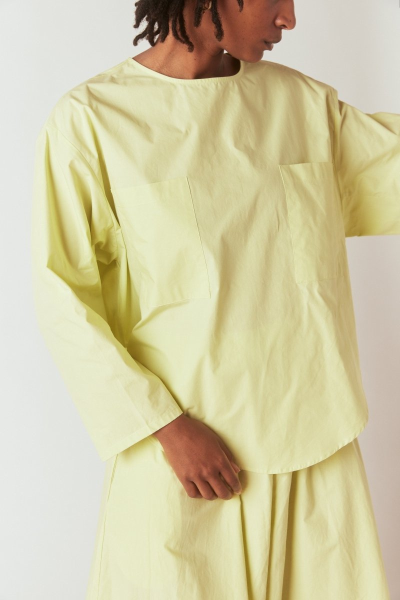 Pocket Popover Top in Citra - Soochie - Modern Weaving