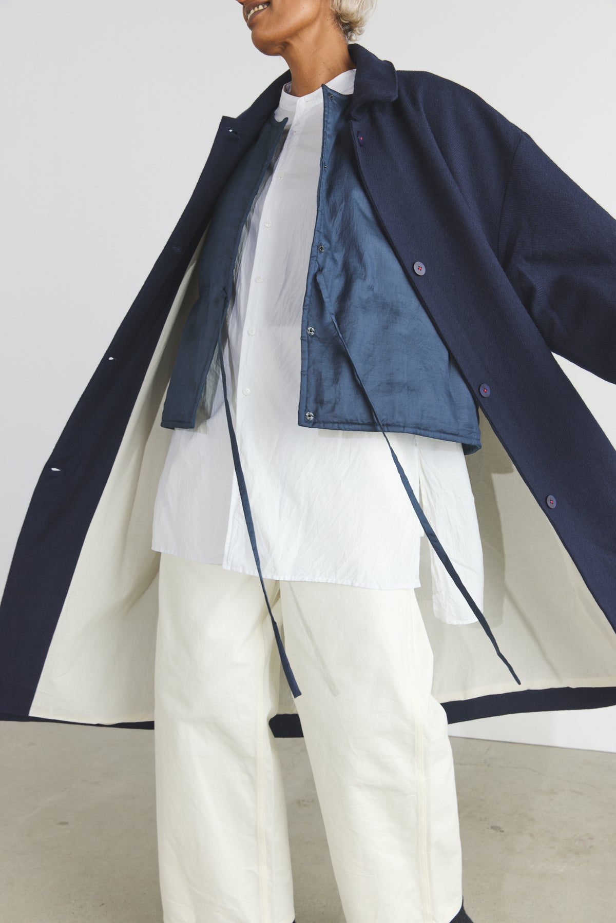 Steve Merino Coat - Dark Ultramarine