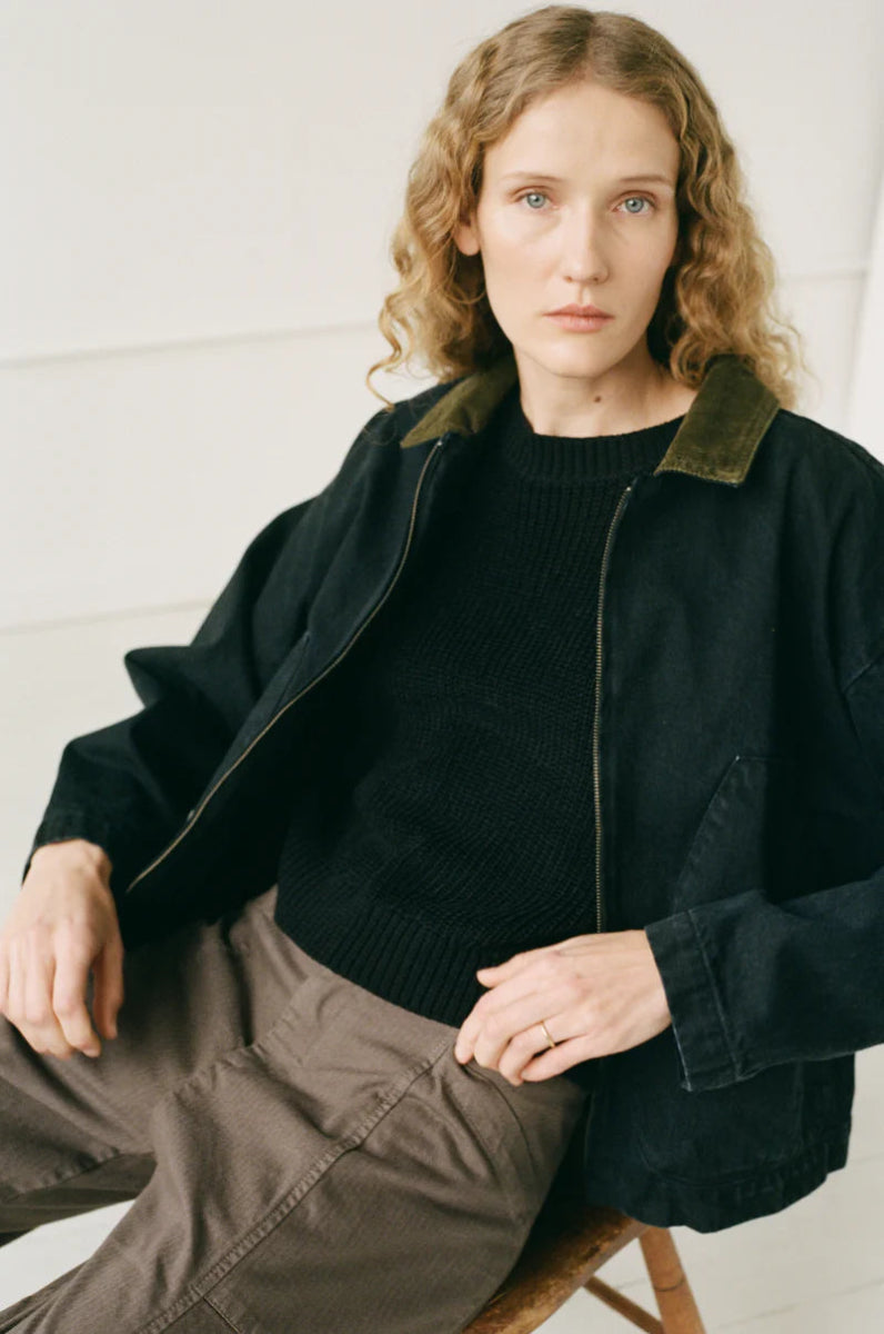 Studio Coat In Washed Black - Soochie - Shaina Mote