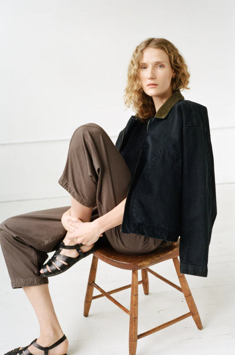 Studio Coat In Washed Black - Soochie - Shaina Mote