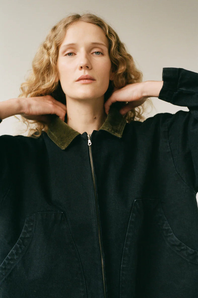 Studio Coat In Washed Black - Soochie - Shaina Mote