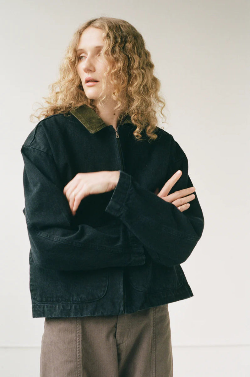 Studio Coat In Washed Black - Soochie - Shaina Mote