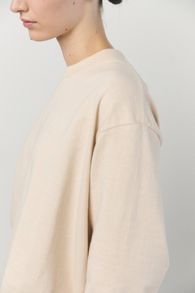 Tube Long Sleeve T-Shirt in Beige - Soochie - Yoko Sakamoto