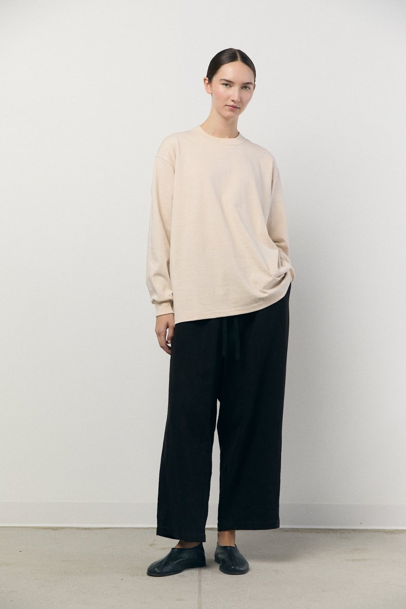 Tube Long Sleeve T-Shirt in Beige - Soochie - Yoko Sakamoto