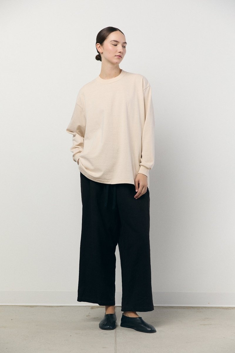 Tube Long Sleeve T-Shirt in Beige - Soochie - Yoko Sakamoto
