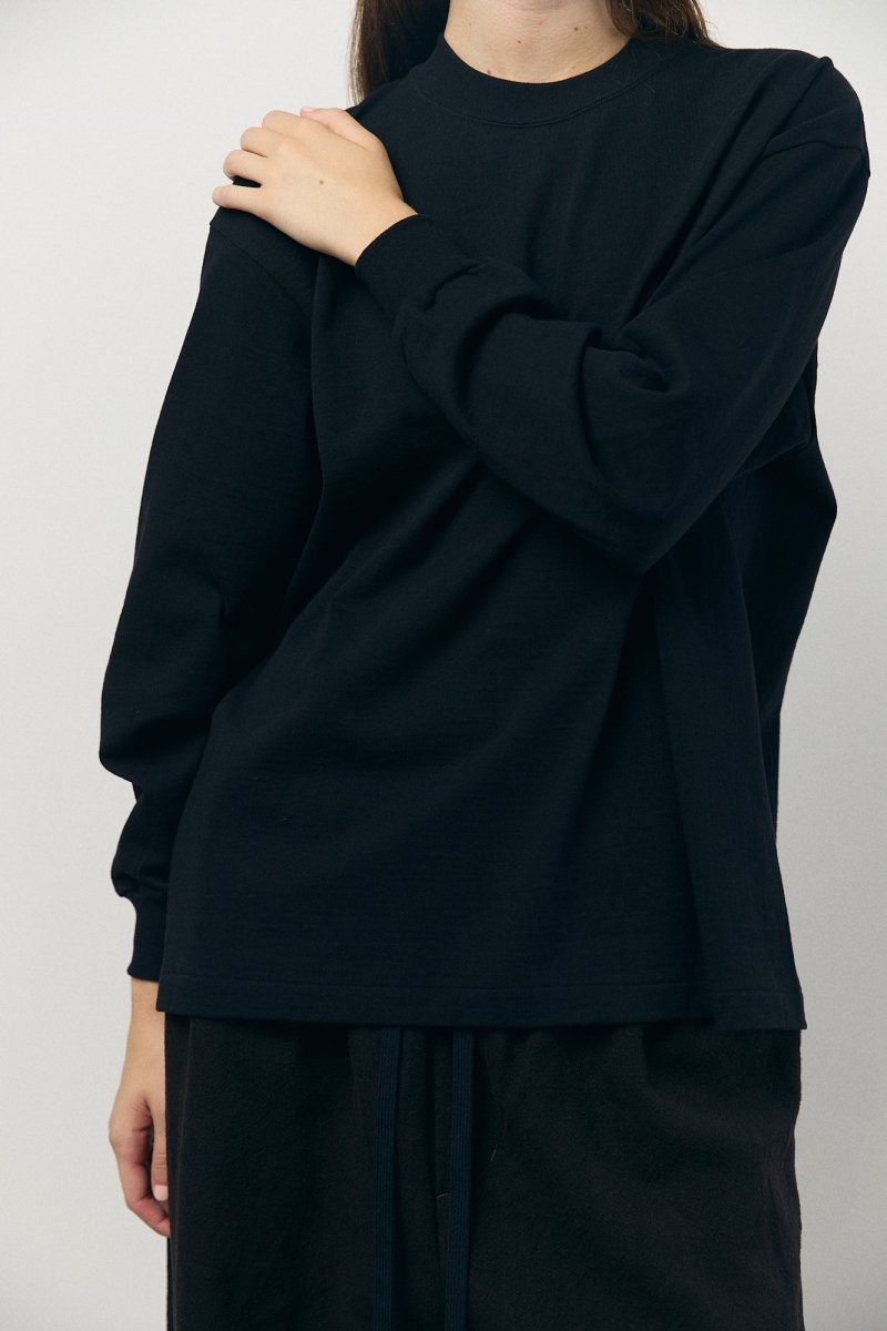 Tube Long Sleeve T-Shirt in Black - Soochie - Yoko Sakamoto