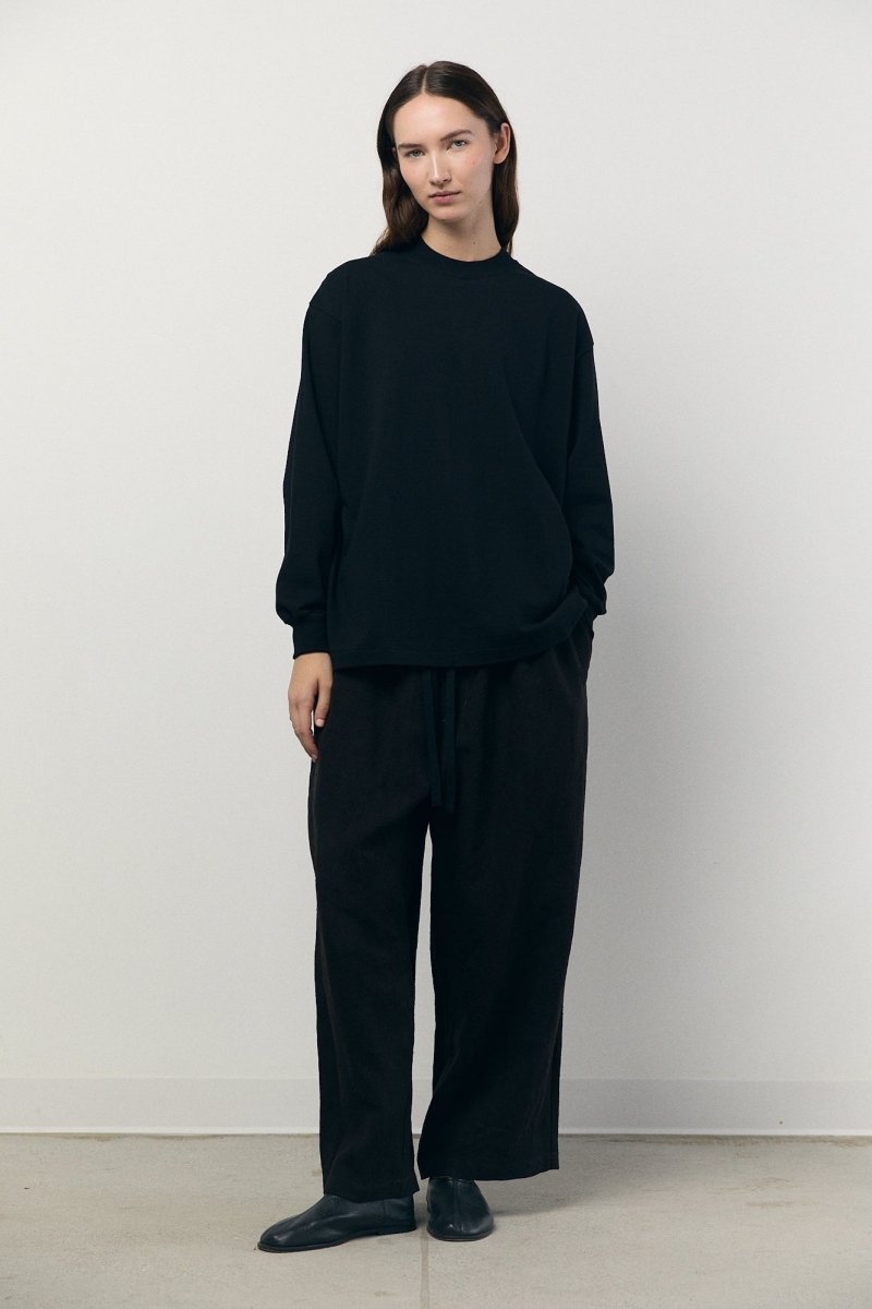 Tube Long Sleeve T-Shirt in Black - Soochie - Yoko Sakamoto