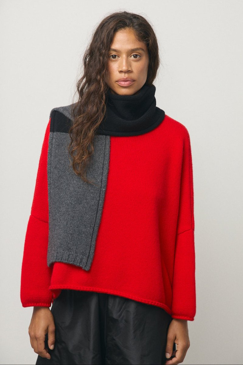 Willow Scarf in Grey & Black - Soochie - Frida Zazou