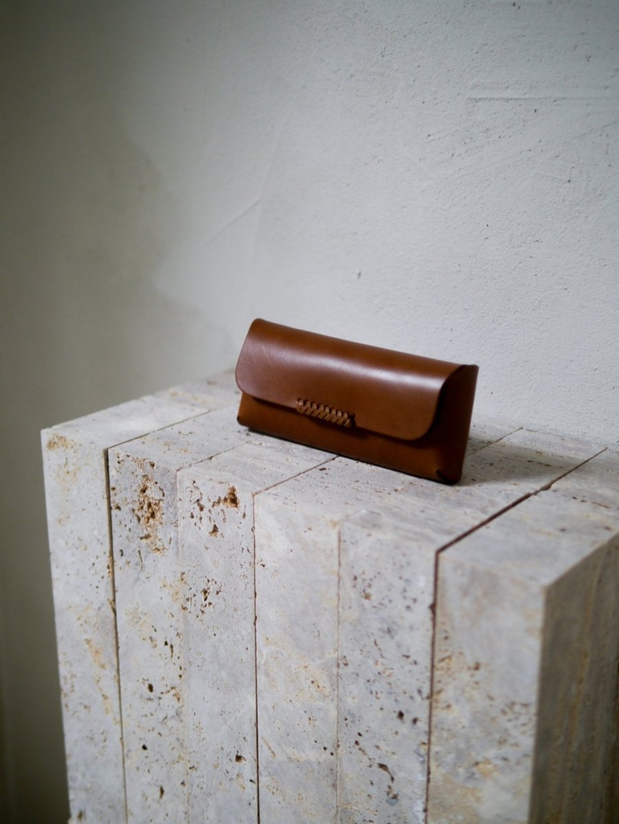Woven Glasses Case in Chestnut - Soochie - Kamaro'an
