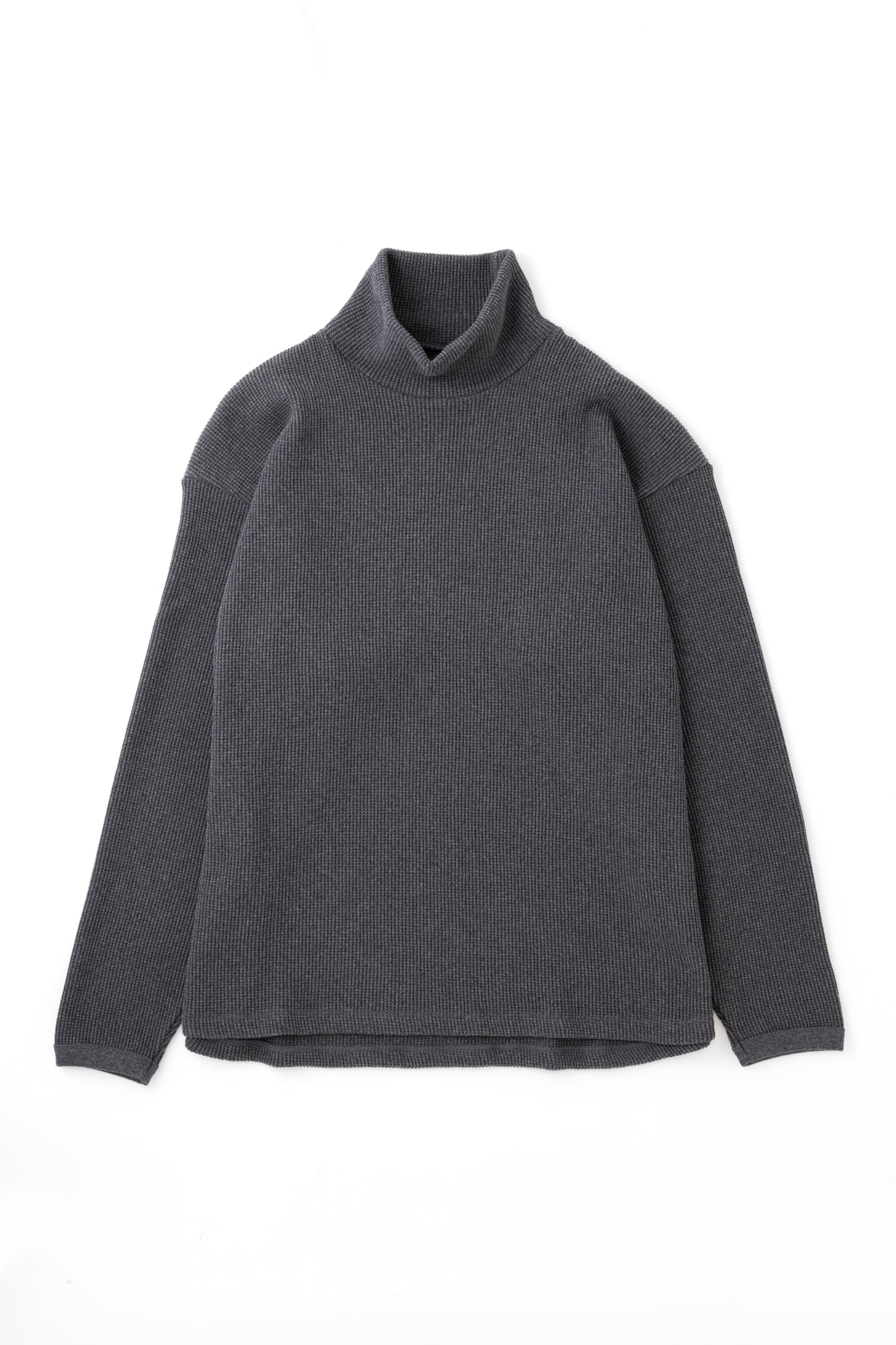 High Neck Pullover in Charcoal Grey