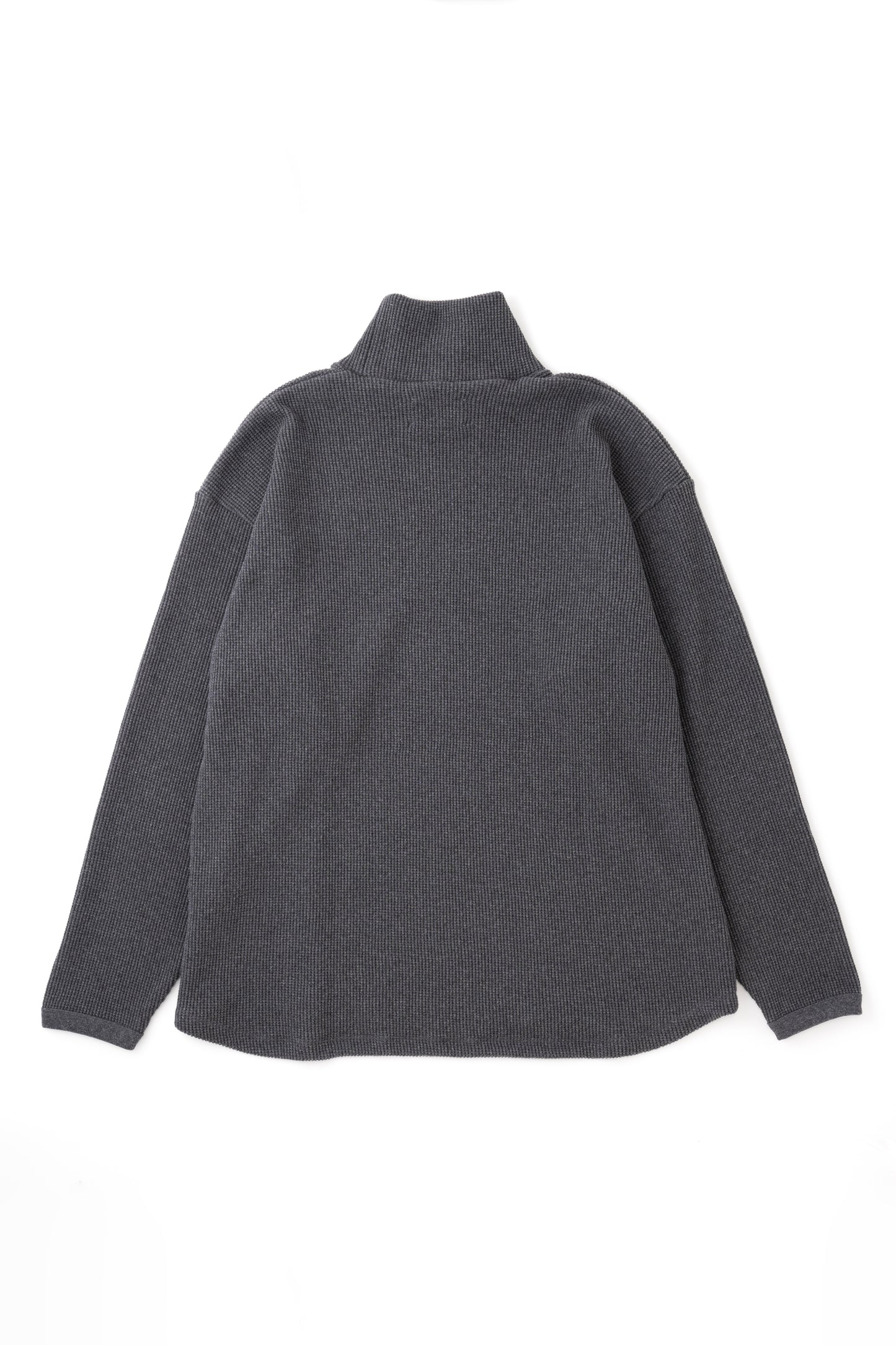 High Neck Pullover in Charcoal Grey