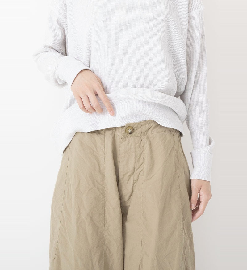 Cotton Silk Pants in Beige