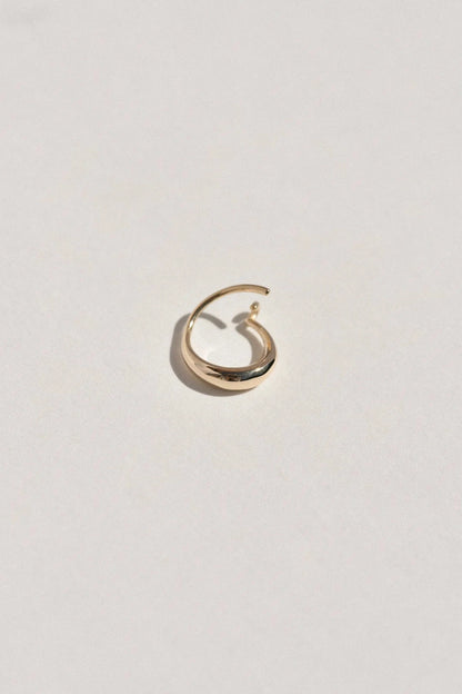 Small Round Sempre Hoop - 14k Yellow Gold