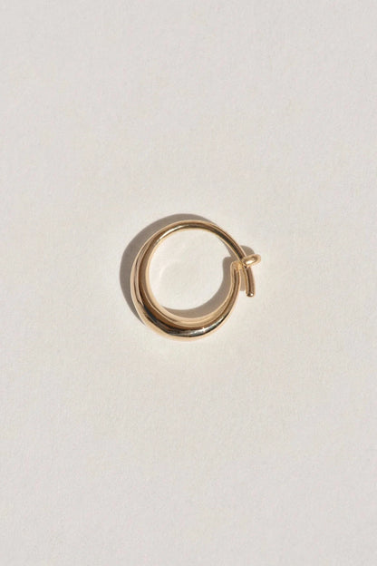 Small Round Sempre Hoop - 14k Yellow Gold