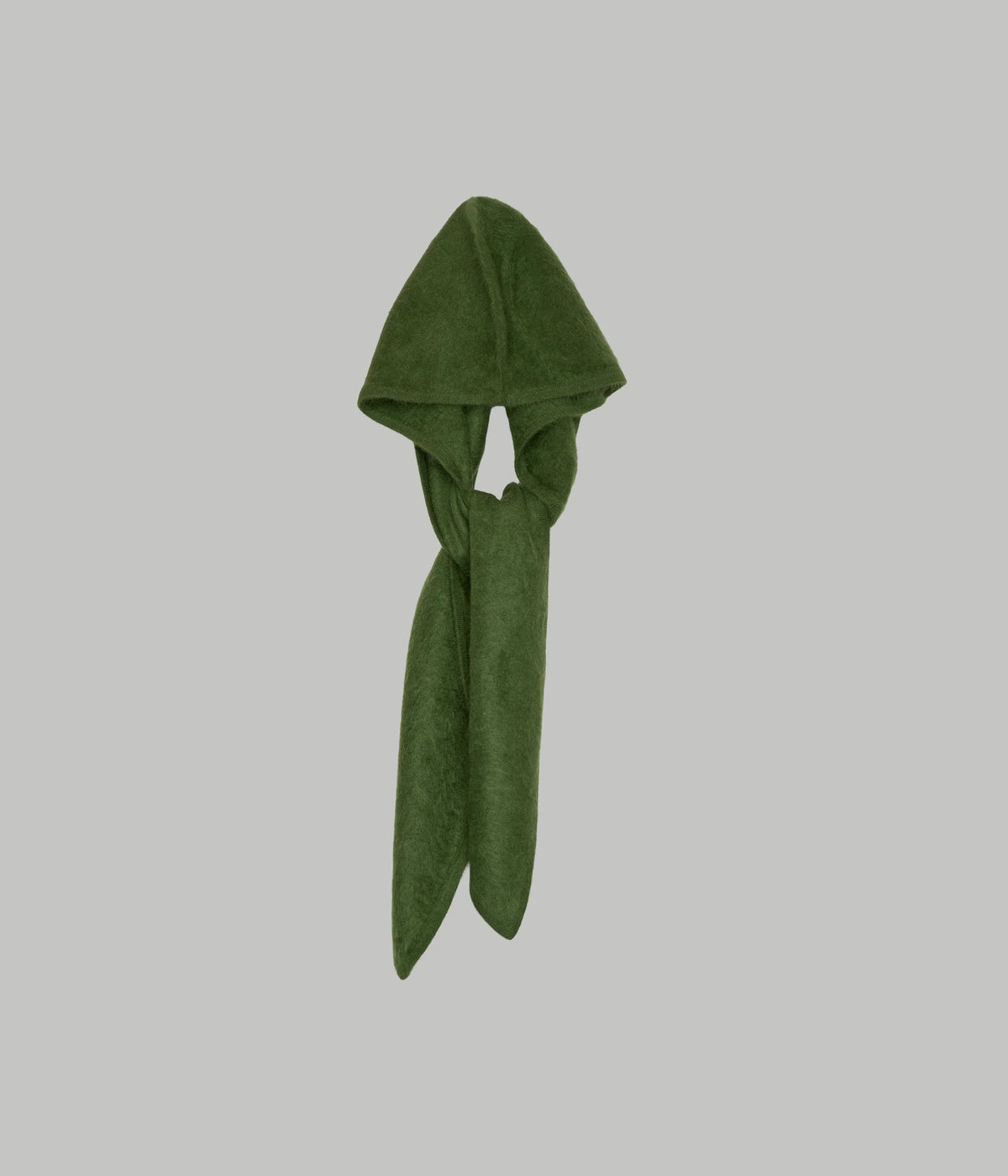 Hooded Cashmere Scarf - Cactus