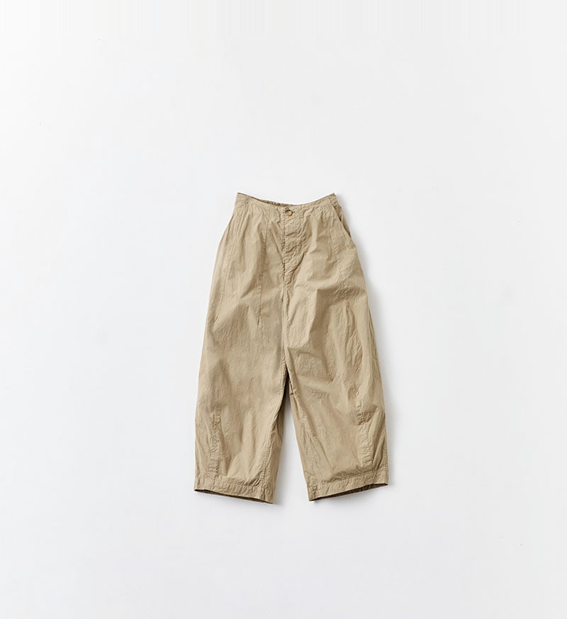 Cotton Silk Pants in Beige