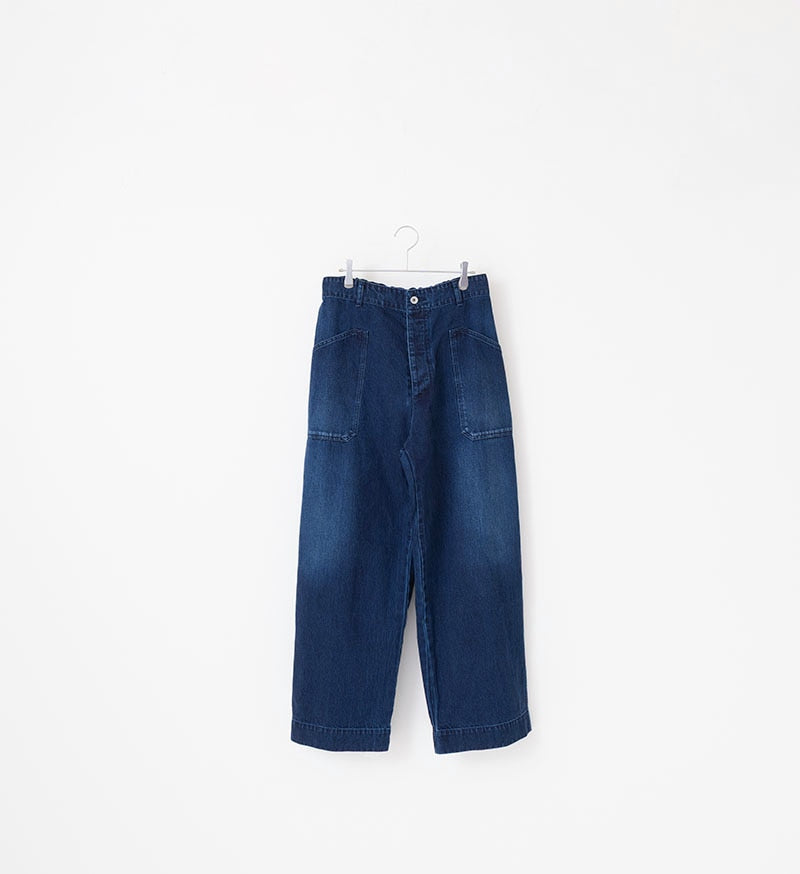 Denim Utility Pants in Blue Indigo