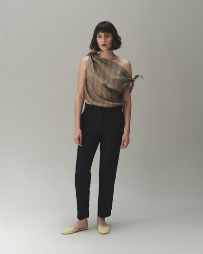 Swan Top in Tie Stripe