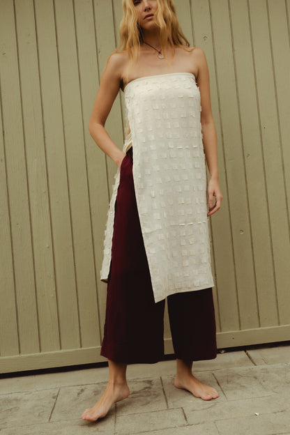 Muga Silk Offcuts Wrap Long Skirt - Undyed