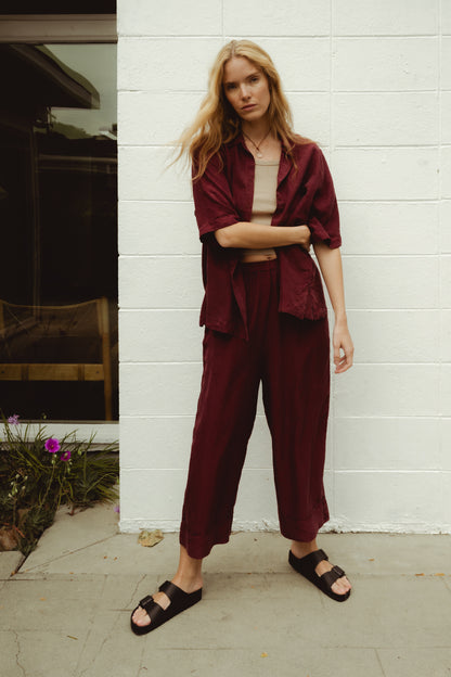 Giona Trousers - Borgogna