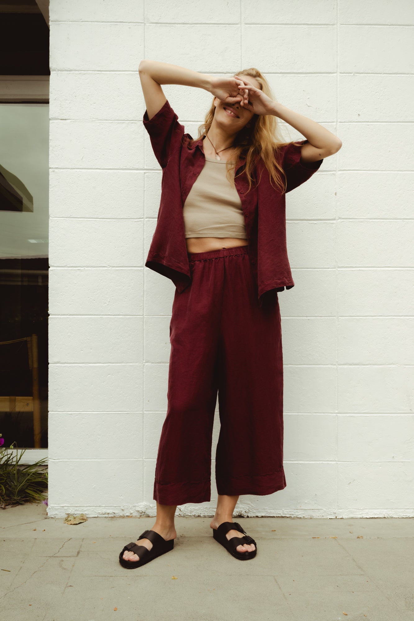 Giona Trousers - Borgogna