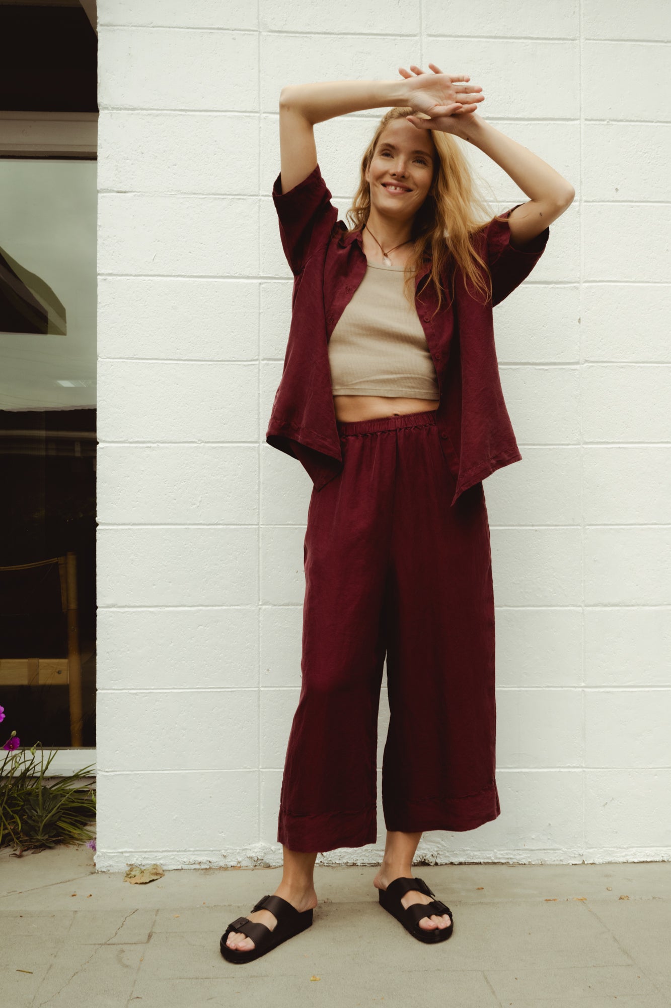 Giona Trousers - Borgogna