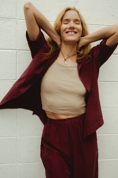 Giona Trousers - Borgogna