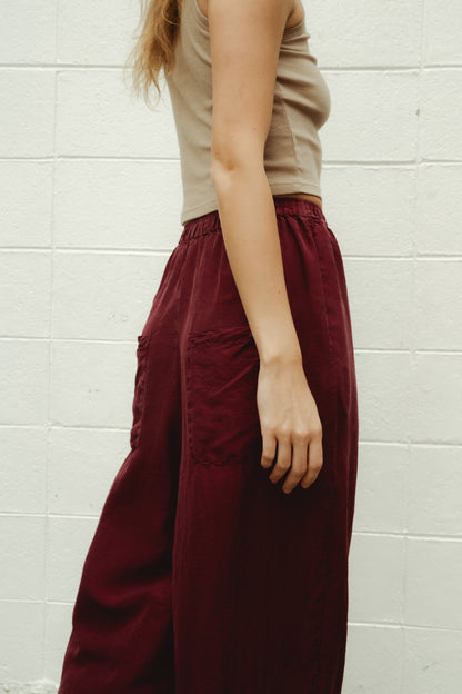 Giona Trousers - Borgogna