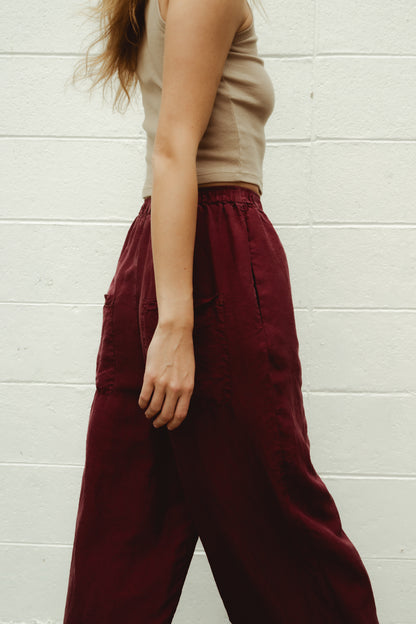 Giona Trousers - Borgogna