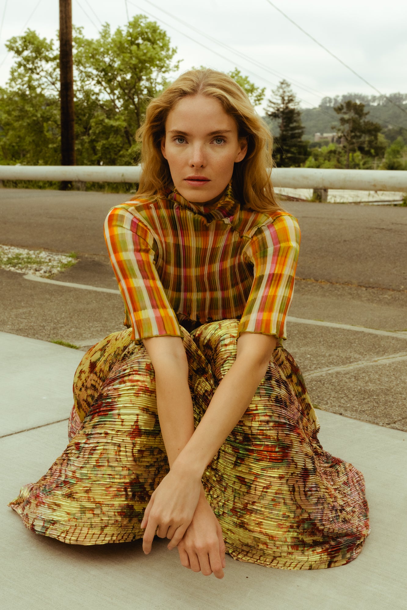 julia heuer シアーシャツ Rana Handpleated Top in White – Julia Heuer