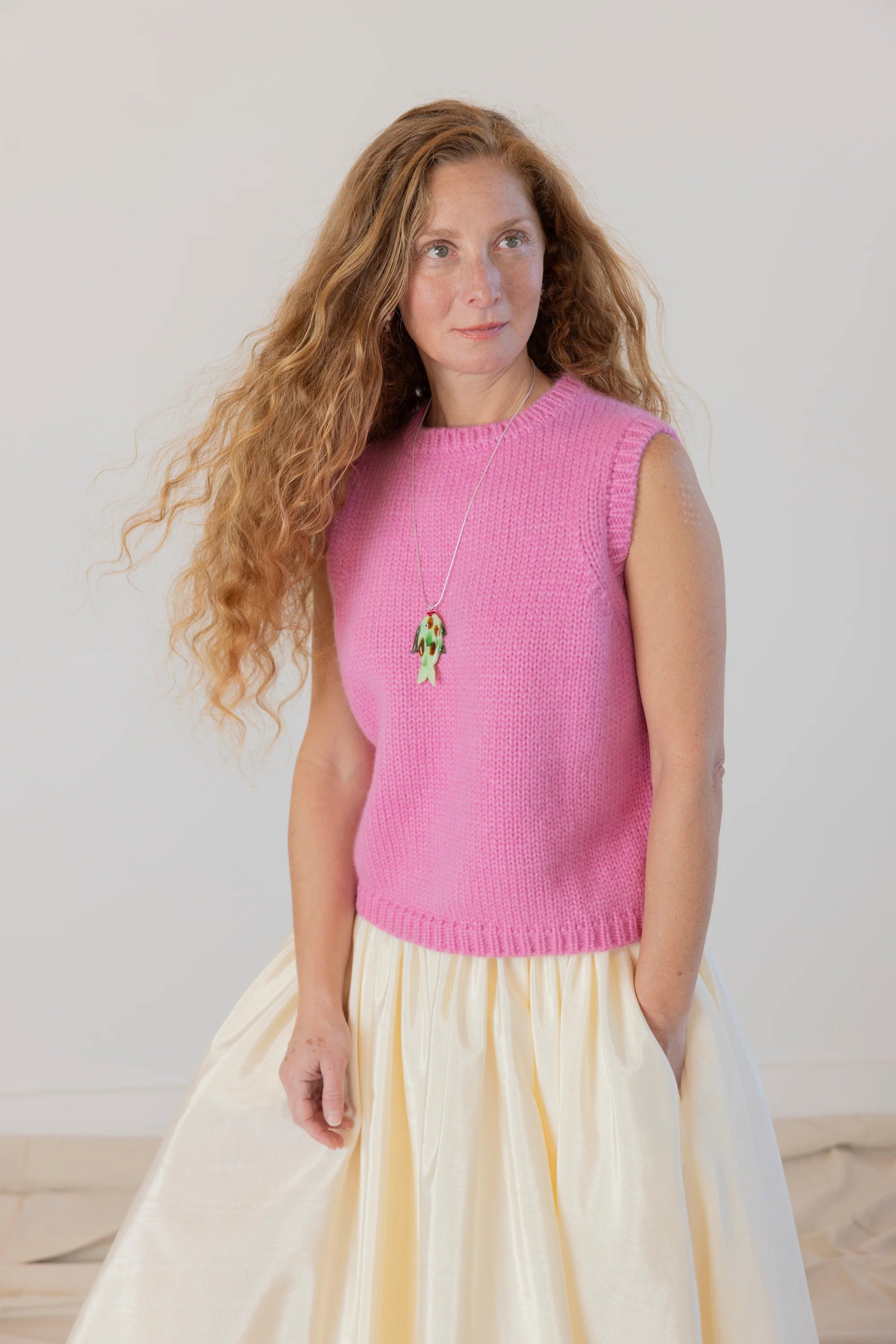 Sabine Sweater Vest in Dollhouse