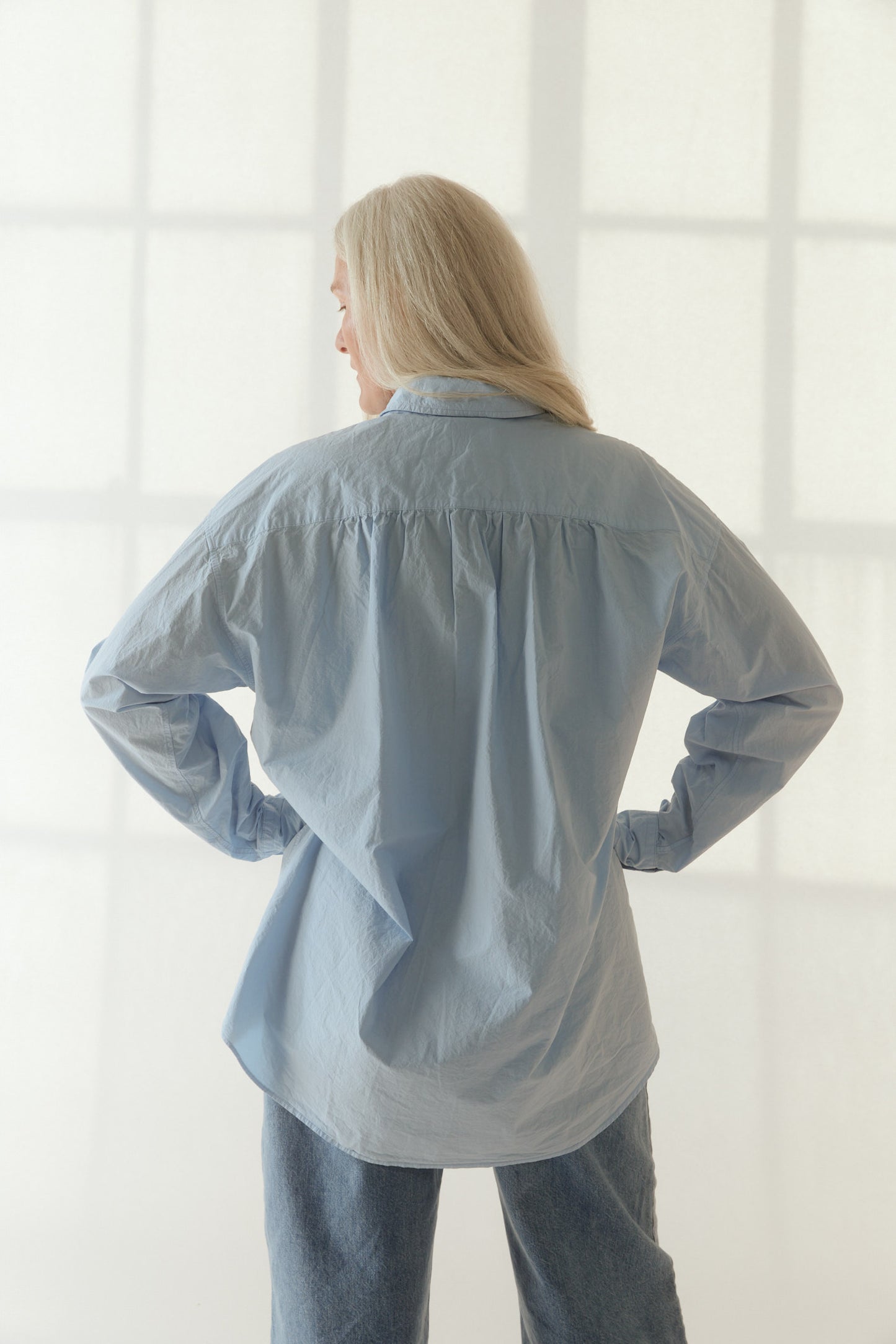 Big Dress Shirt in Sky Blue