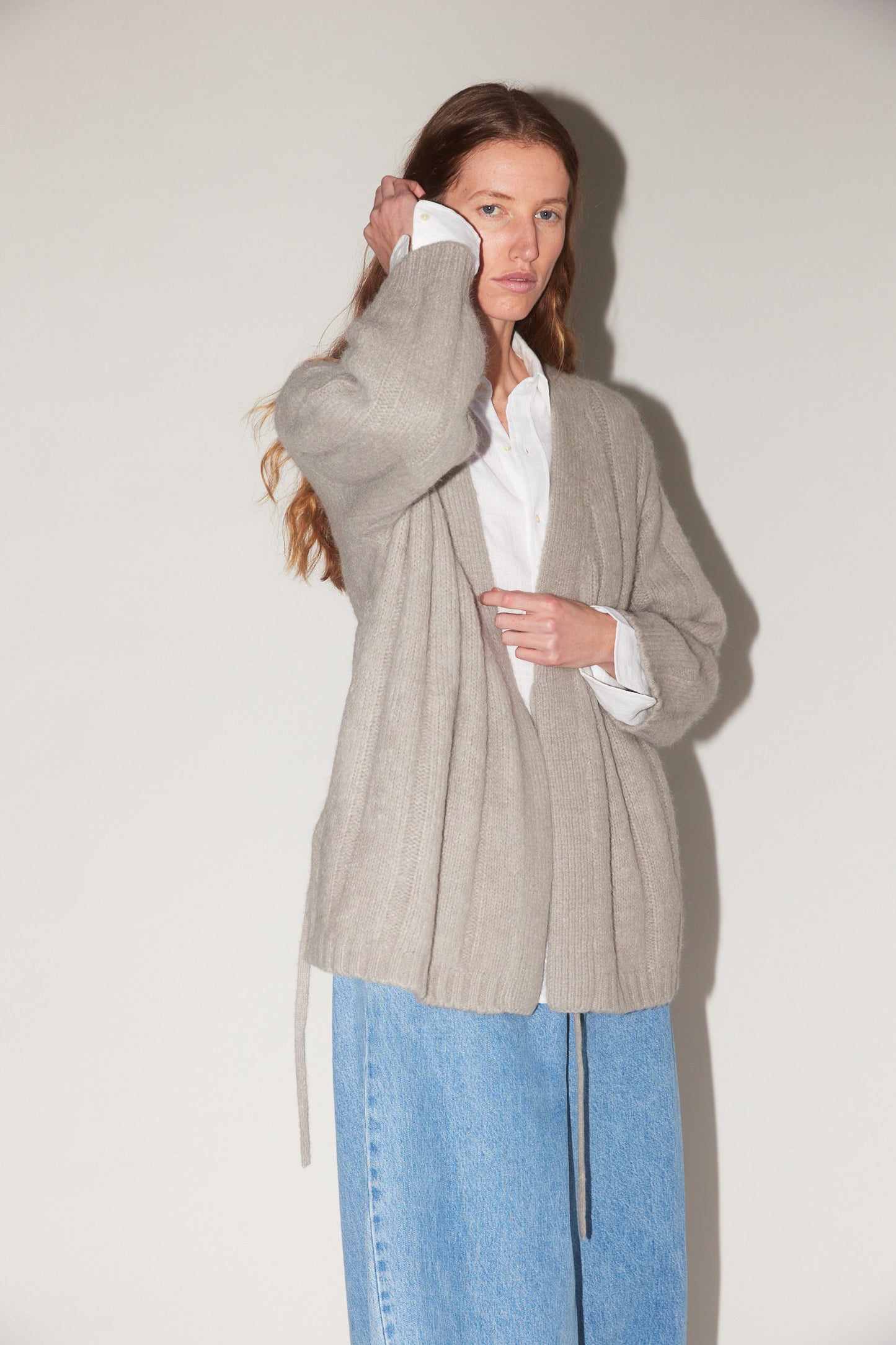 Roan Wrap Cardigan in Fog