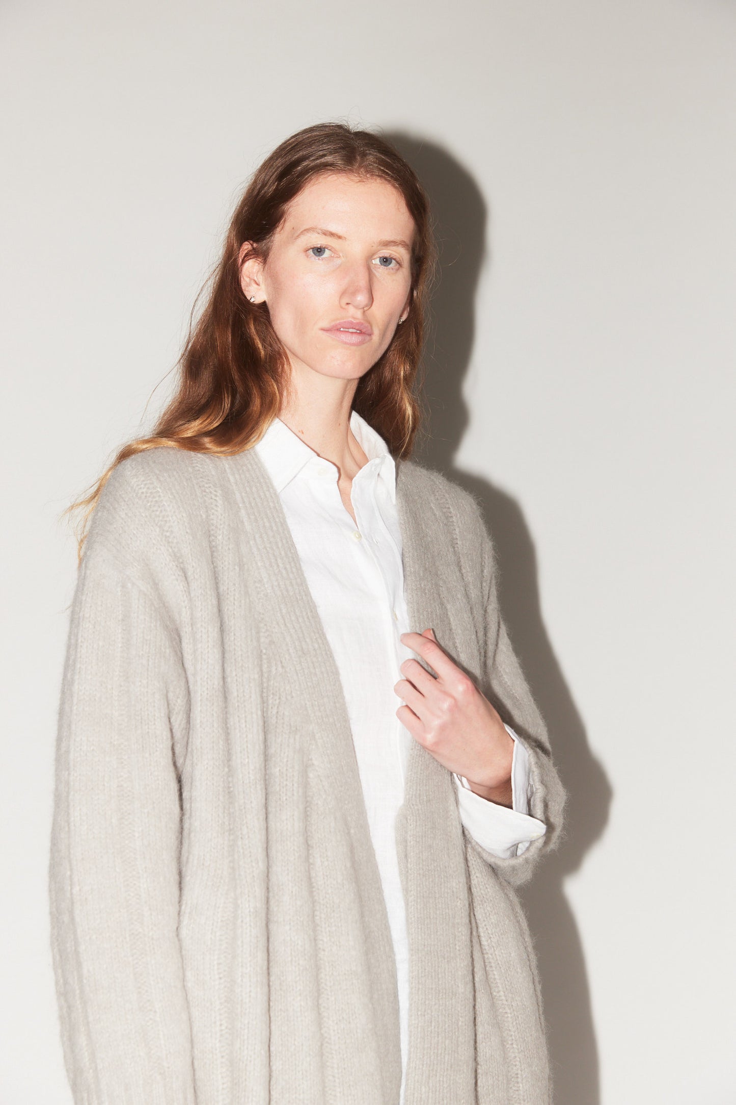 Roan Wrap Cardigan in Fog