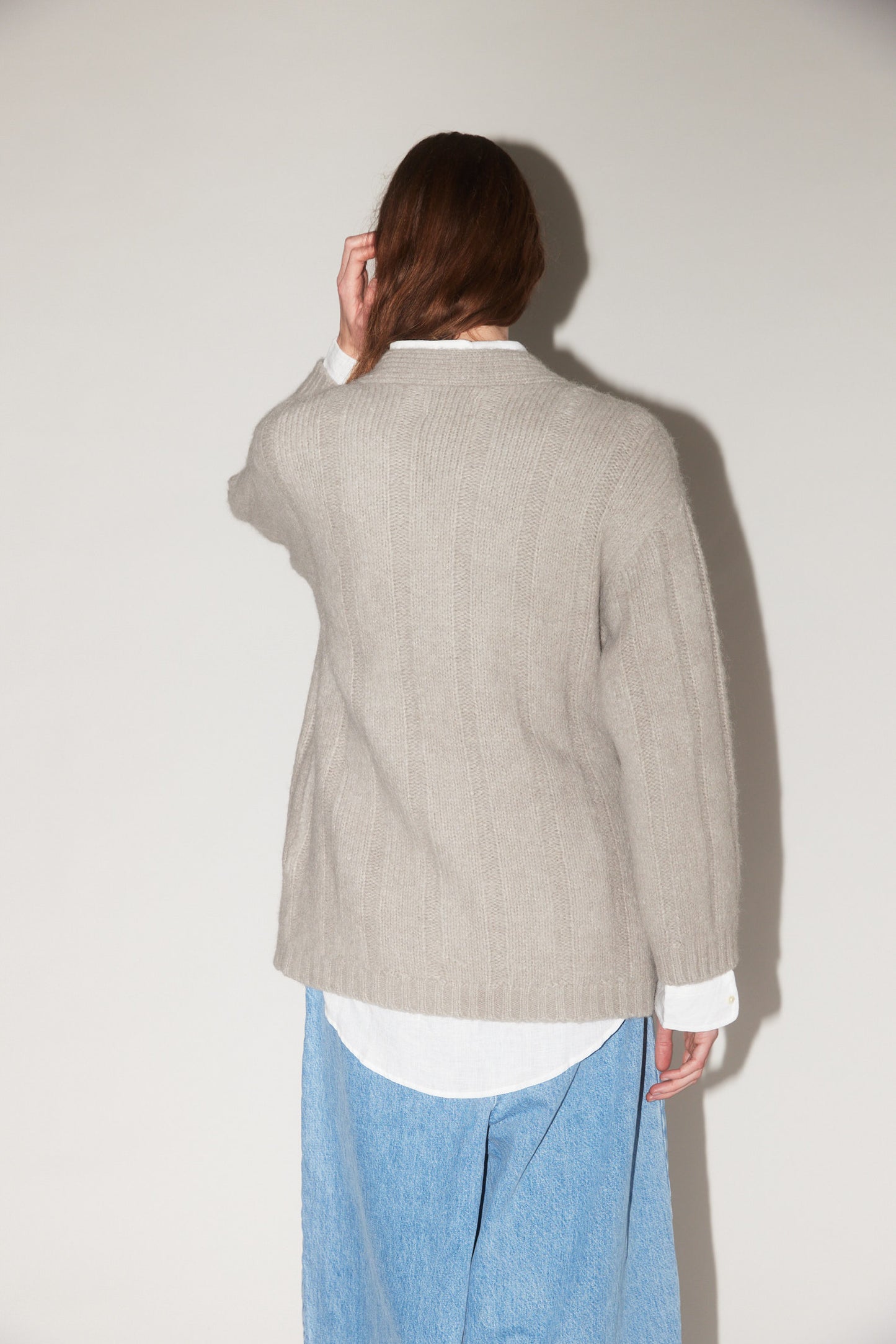 Roan Wrap Cardigan in Fog