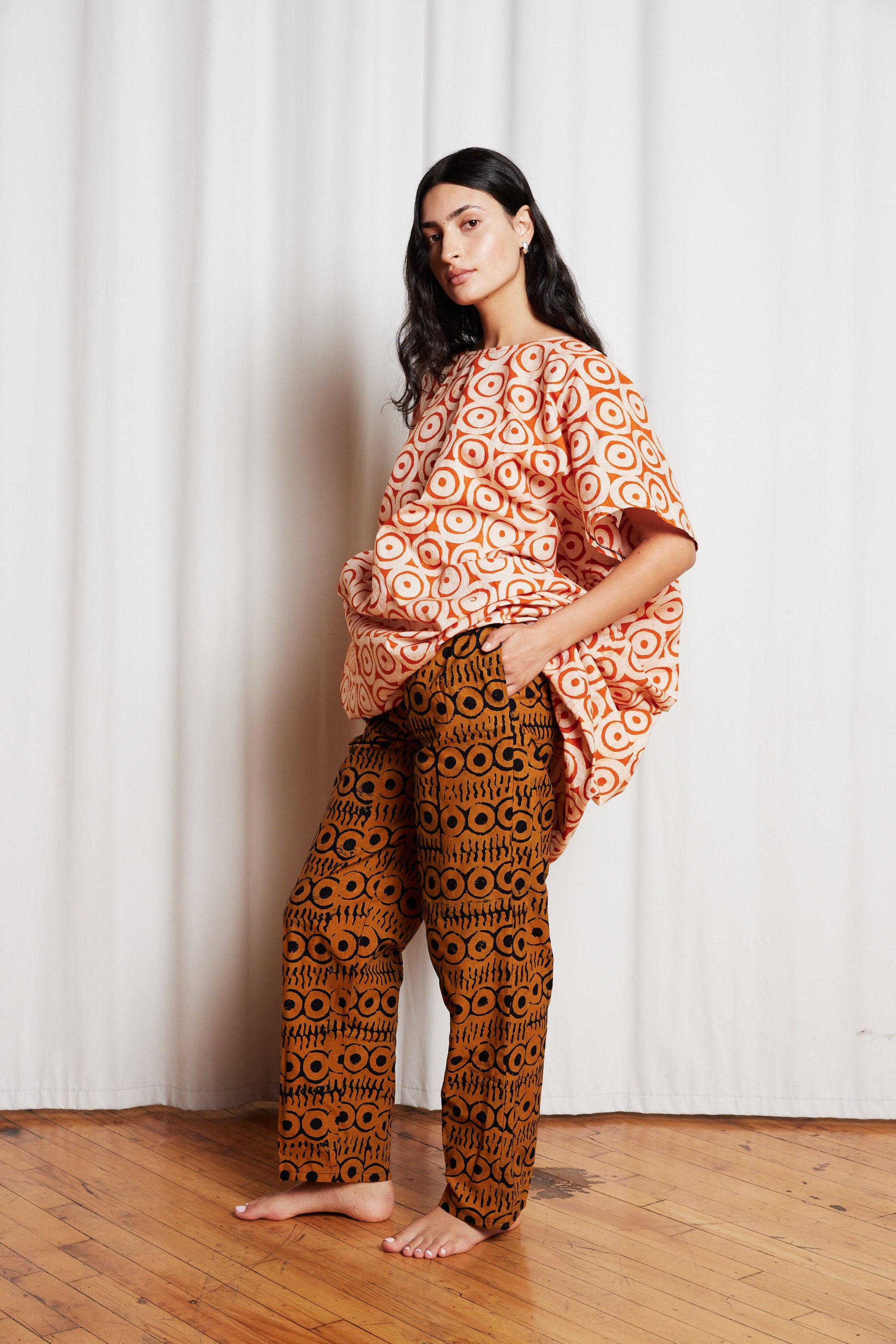 Easy Pants in Rust and Black