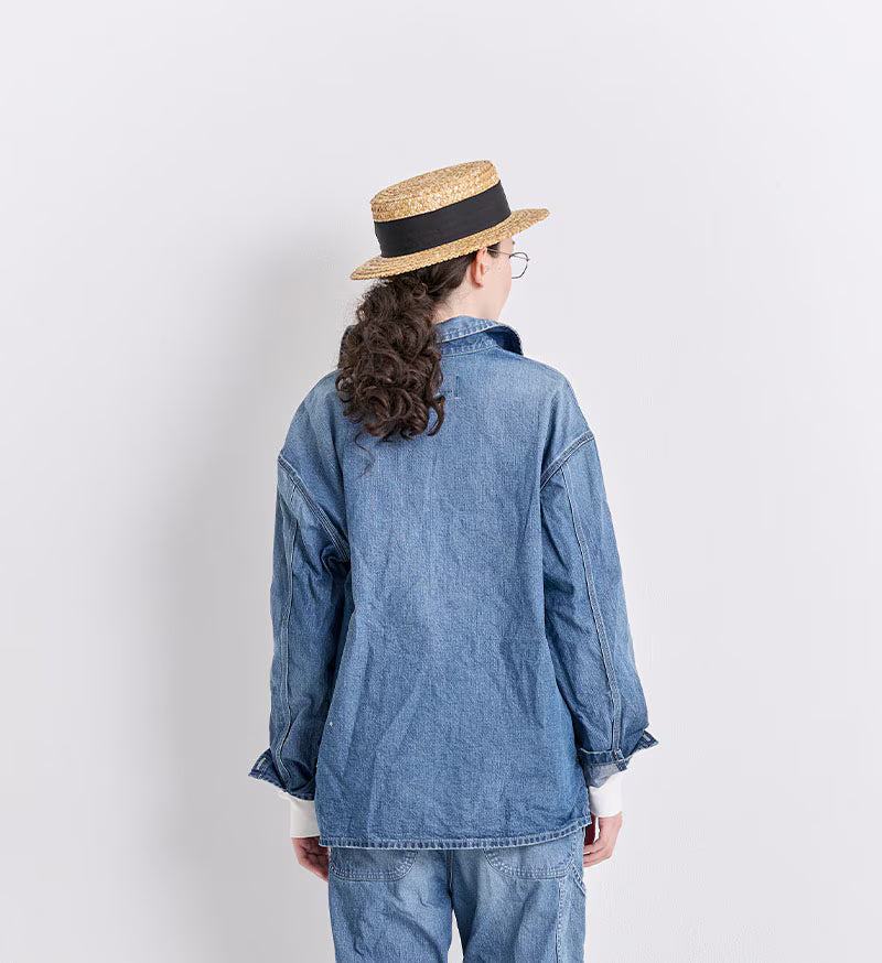 Denim Pullover Shirt - Indigo