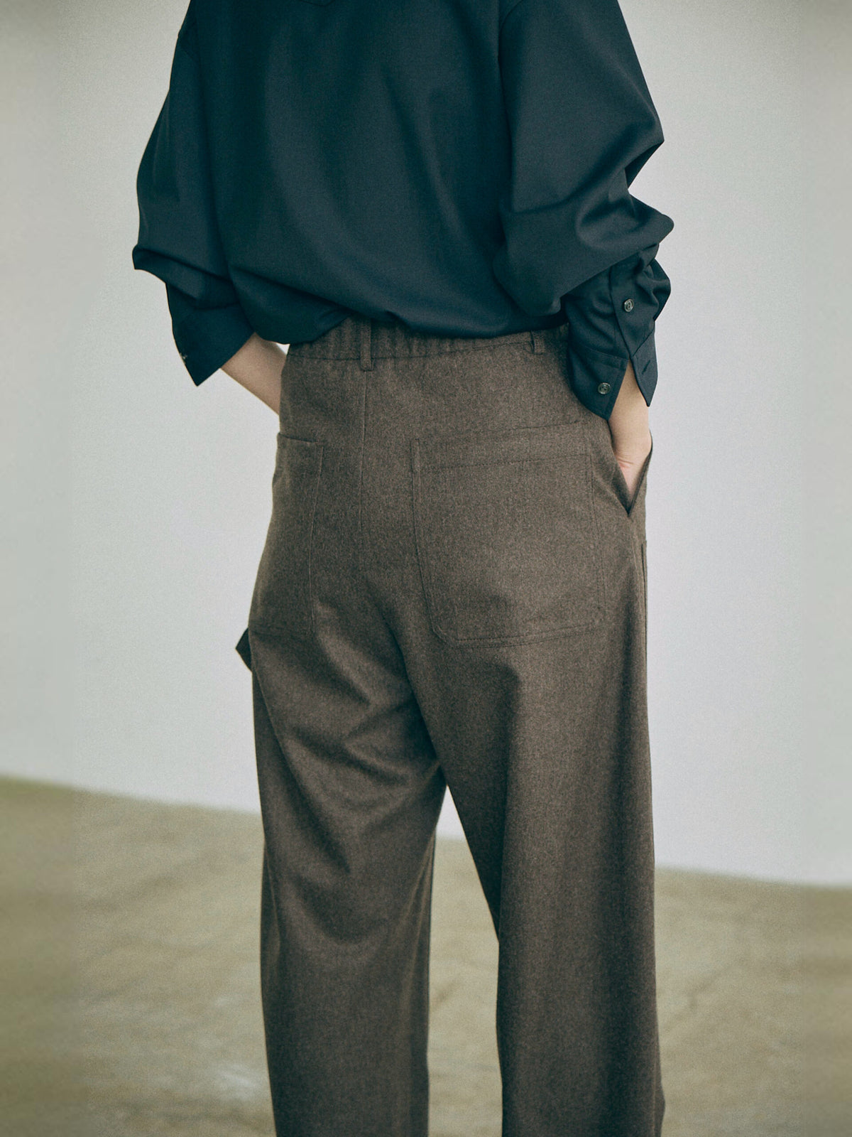 Holt Wool Pant - Brown