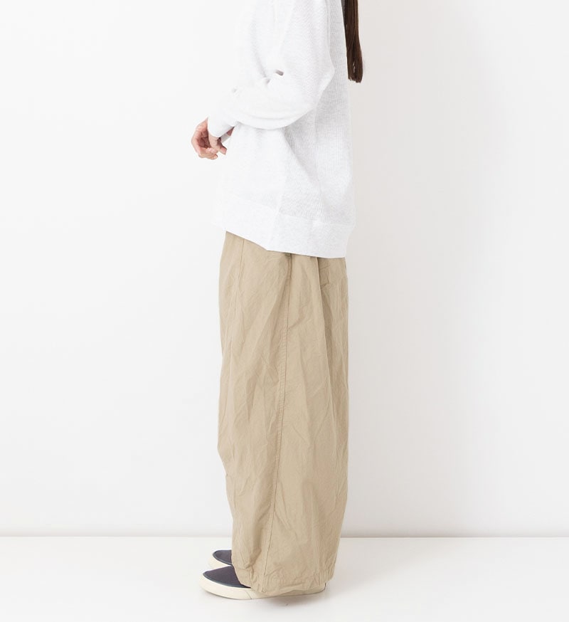 Cotton Silk Pants in Beige