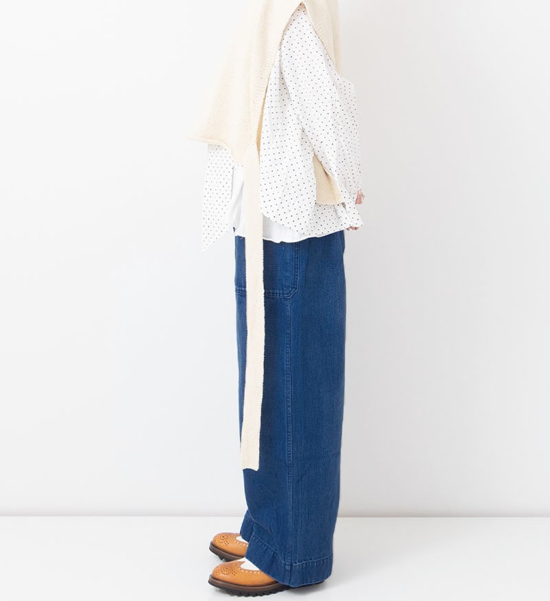 Denim Utility Pants in Blue Indigo