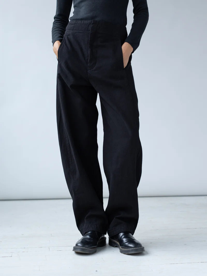 Arc Pant in Harringbone Onyx