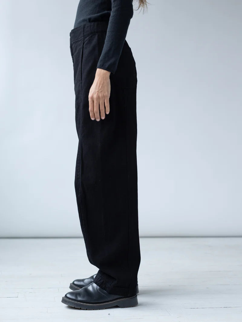 Arc Pant in Harringbone Onyx