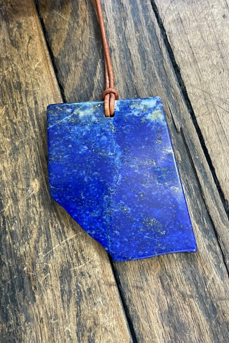 Lapis Slice Necklace
